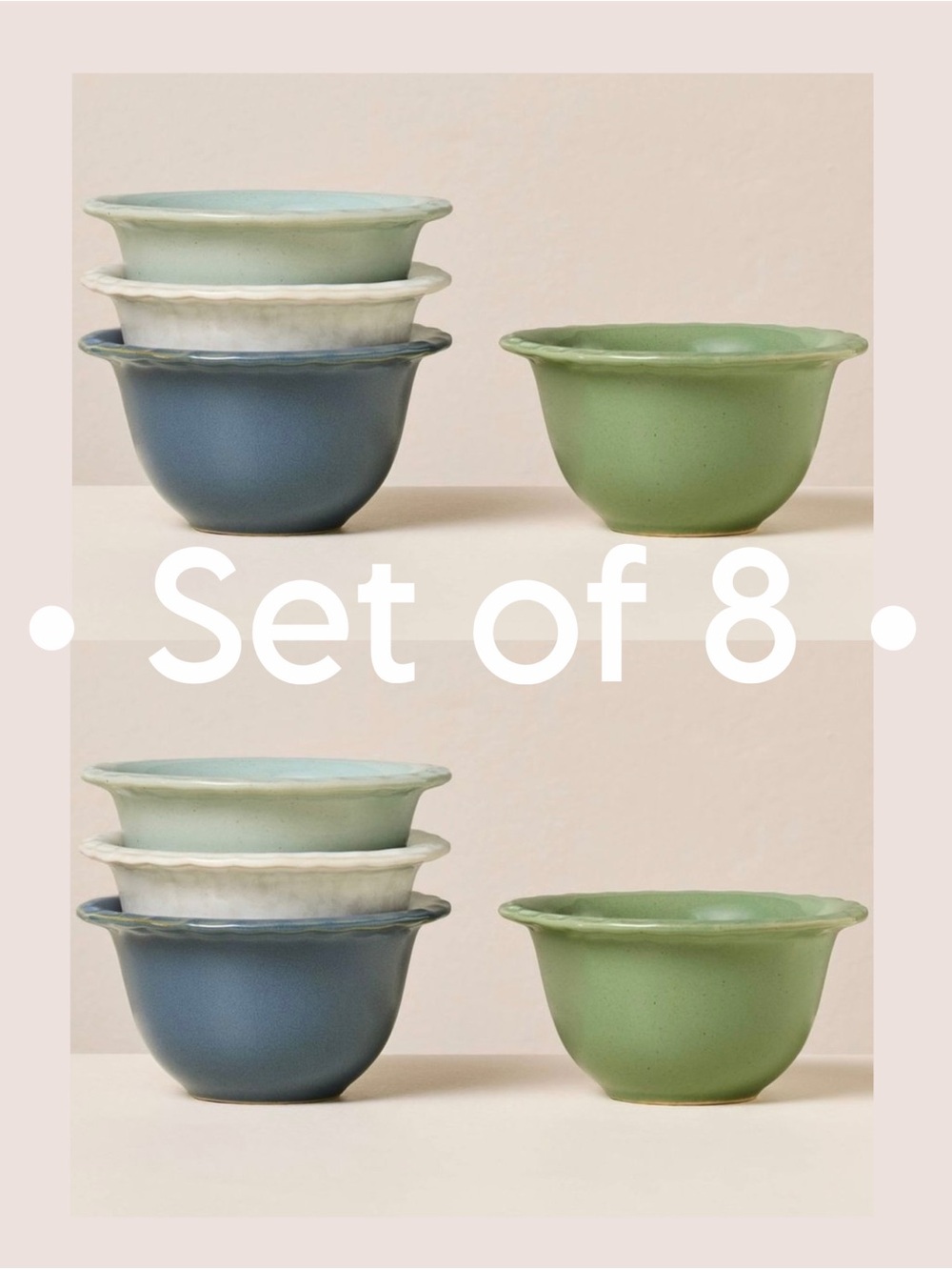 Pinched Edge Mini Bowls - Hearth & Hand™ with Magnolia •Set of 8•
